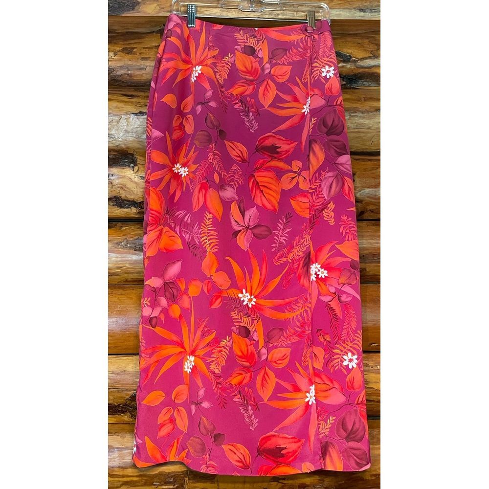 Floral‎ Wrap Skirt by Intriguing Threads Size 10